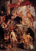 Peter Paul Rubens Virgin and Child Enthroned with Saints oil painting